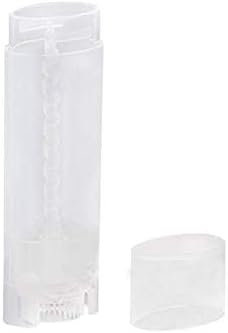 10PCS 4.5g/4.5ml Empty DIY Lip Tubes Holder Containers Vial Refillable PP Plastic Deodorant Crayon Travel Tube Pipe Bottle Lip Gloss Case DIY Lip Balm Gifts For Women Lady Girls(Transparent)-VeraVaultWomen