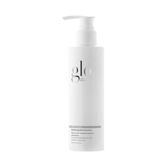 Glo Skin Beauty Purifying Gel Cleanser - Salicylic Acid + Niacinamide Face Wash Balances Skin, Targets Clogged Pores, Excess Oil & Breakouts - Gently Exfoliates & Minimizes Appearance of Fine Lines-VeraVaultWomen