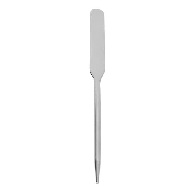 Stainless Steel Makeup Spatula, Liquid Foundation Spatula Stainless Steel Ergonomic Nail Art Stirring Tool Makeup Artist Makeup Tool-VeraVaultWomen