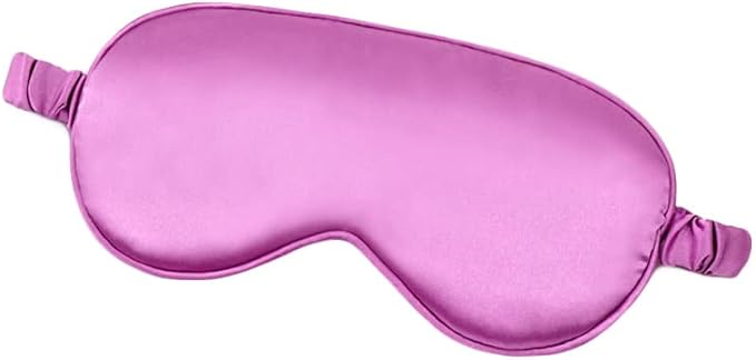 100% Natural Mulberry Soft Silk Sleep Mask, Light Blocking Eye Masks For Sleep, Night Blindfold Eye Mask Cover For Men And Women, Sleeping Night Mask For Travel (Purple)-VeraVaultWomen