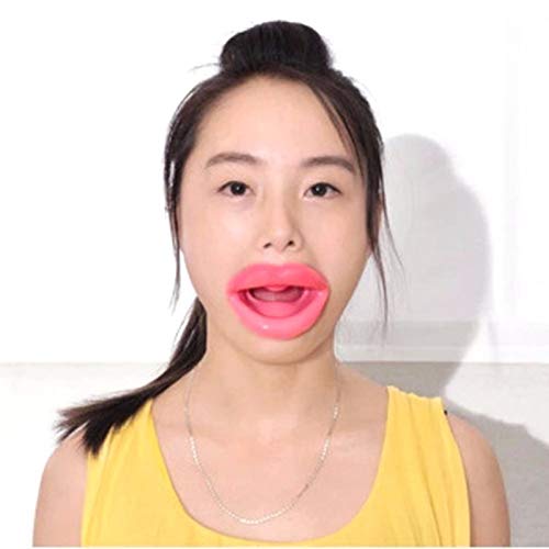 (2 Pack) Face Slimmer,Icanwin Silicone Rubber Face CareFace-Lift Slimmer Exercise Mouth Piece Muscle Anti Wrinkle Lip Trainer Mouth Massager Exerciser Mouthpiece