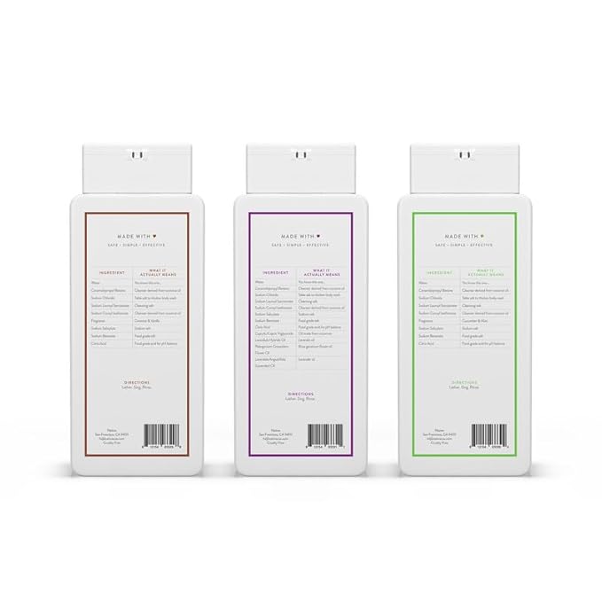 Native Body Wash Contains Naturally Derived Ingredients | for Women & Men, Sulfate, Paraben, & Dye Free Leaving Skin Soft & Hydrated |Coconut & Vanilla, Lavender Rose, & Cucumber Mint, 18 oz Pack of 3-VeraVaultWomen