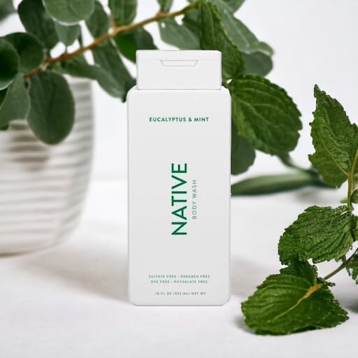 Native Body Wash Contains Naturally Derived Ingredients | For Women & Men, Sulfate, Paraben, & Dye Free Leaving Skin Soft and Hydrated | Eucalyptus & Mint 18 oz - 2 Pk-VeraVaultWomen