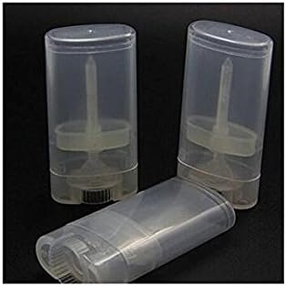 10PCS 15ml 0.5oz Clear Empty Plastic Oval DIY Lipstick Lip Balm Lip Gloss Tubes Deodorant Crayon Chapstick Tube Bottle Containers Oval Holder Case Pipe-VeraVaultWomen