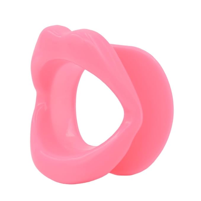 (2 Pack) Face Slimmer,Icanwin Silicone Rubber Face CareFace-Lift Slimmer Exercise Mouth Piece Muscle Anti Wrinkle Lip Trainer Mouth Massager Exerciser Mouthpiece