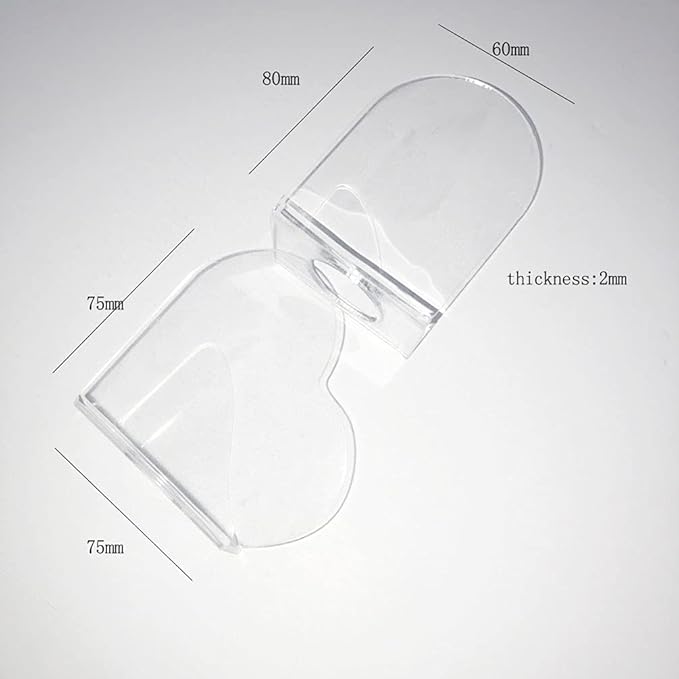 1 Pack Transparent Acrylic Nail Art Hand-held Palette Nail DIY Art Design Paint Color Mixing Manicure Tool, Heart Shaped-VeraVaultWomen