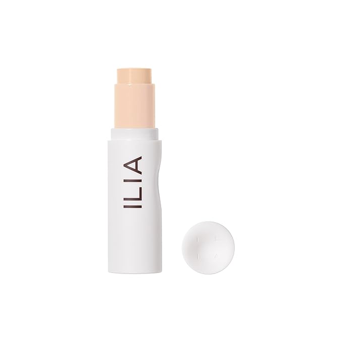 ILIA - Skin Rewind Complexion Stick - Foundation + Concealer + Skincare | Non-Toxic, Vegan, Cruelty-Free, Clean Makeup (3W - Spruce, 0.35 oz | 10 g)-VeraVaultWomen