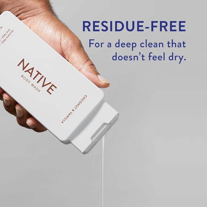 Native Body Wash Contains Naturally Derived Ingredients | for Women & Men, Sulfate, Paraben, & Dye Free Leaving Skin Soft & Hydrated |Coconut & Vanilla, Lavender Rose, & Cucumber Mint, 18 oz Pack of 3-VeraVaultWomen