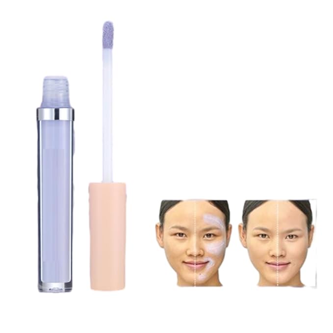 MAEPEOR Liquid Conceal Contour 7 Colors Cream Lightweight Liquid Concealer Contour Makeup for Concealing Blemishes, Brighten Dark Circles (Color 02 Purple)-VeraVaultWomen