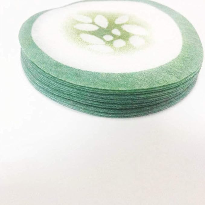 100pcs Under Eye Pads Disposable Cucumber Print Non-Woven Eye Patches Eyelash Pad DIY Eye Care Tool for Home Travel and Salon-VeraVaultWomen