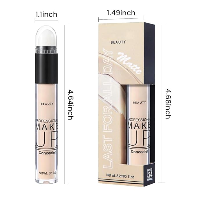 1 Pack Liquid Foundation Cream for Face Makeup,Durable Full Coverage Matte Concealer Make Up,Oil Control & Waterproof Base Primer -0.35 Fl.Oz (02#)-VeraVaultWomen