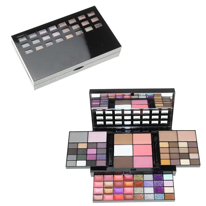 Makeup Kit for Women Full Kit Eyeshadow Facial Blusher Eyebrow Powder Face Concealer Powder Eyeliner Pencil Ultimate Color Combination 74 Colors Makeup Set Combination Palette-VeraVaultWomen