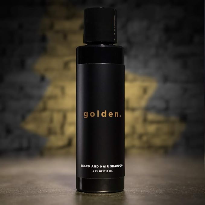 Golden Grooming Co. 3-in-1 Men's Body Wash - Hair & Beard Shampoo - Cleanses, Hydrates, Softens - Body Wash for All Skin Types - Refreshing Scent - 4FL Oz (Pack of 2)-VeraVaultWomen
