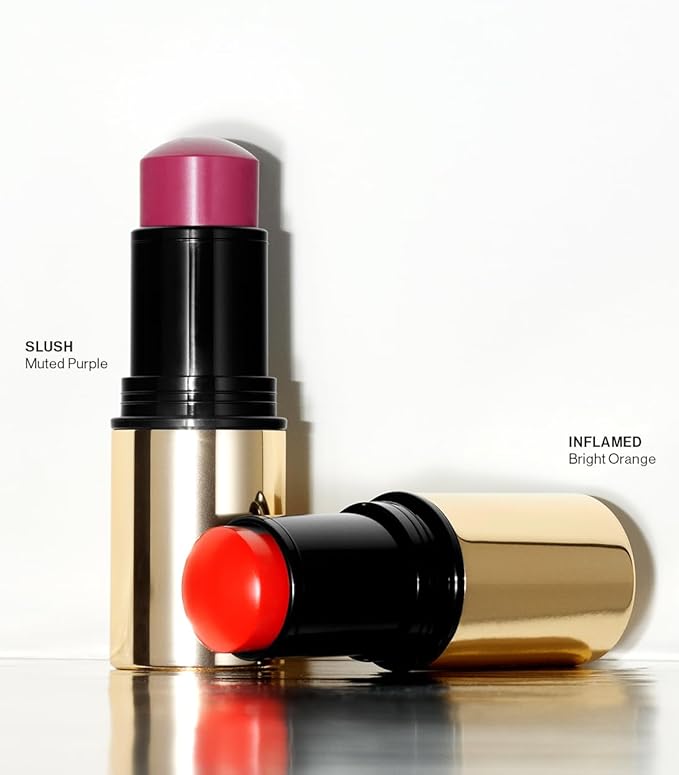 MAKE Beauty Heat Stroke Cream Blush Stick for Cheeks with Natural Hydrating Dewy Finish. Creamy Gel Blush Balm - Shade Stimulated, Hot Pink Cheek Tint-VeraVaultWomen