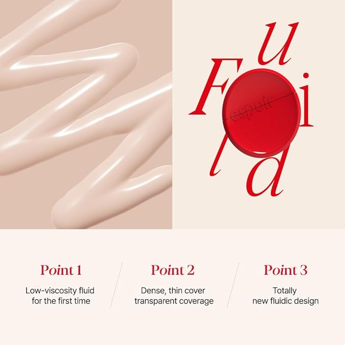 Espoir Be Velvet Fluid Foundation #23 Beige 1.05oz | Luxurious Velvet Finish | Thin, Dense Coverage Matte Foundation | Long-Lasting Hydrated Radiance Liquid Foundation | Korean makeup Foundation-VeraVaultWomen