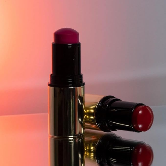 MAKE Beauty Heat Stroke Cream Blush Stick for Cheeks with Natural Hydrating Dewy Finish. Creamy Gel Blush Balm - Shade Feverish, Classic Red Cheek Tint-VeraVaultWomen