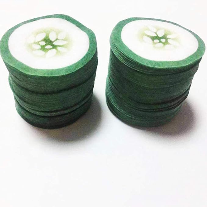 100pcs Under Eye Pads Disposable Cucumber Print Non-Woven Eye Patches Eyelash Pad DIY Eye Care Tool for Home Travel and Salon-VeraVaultWomen