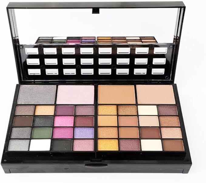 Makeup Kit for Women Full Kit including 36 Eyeshadow Makeup,16 Lip Gloss,12 Glitter Cream, 4 Concealer, 3 Blusher,1 Bronzer, 2 Highlight and Contour - All in One Makeup Kit 74 Colors-VeraVaultWomen