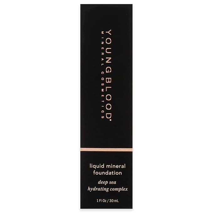 Youngblood Liquid Mineral Foundation, Sun Kissed | Lightweight, Dewy Full Coverage Makeup for Dry Skin | Poreless, Flawless Tinted Glow | Vegan, Cruelty Free, Gluten-Free-VeraVaultWomen