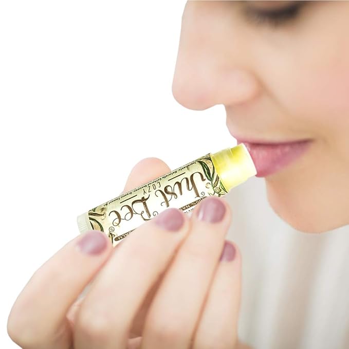 100% Natural Beeswax Lip Balm with Organic Oils (Cozy Vanilla, 4 pack)-VeraVaultWomen