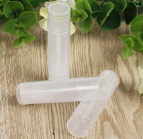 12 Pieces Clear Plastic Empty Lip Balm Tubes Containers DIY Lip Balm Lip Gloss Tube Pipe Bottle-VeraVaultWomen