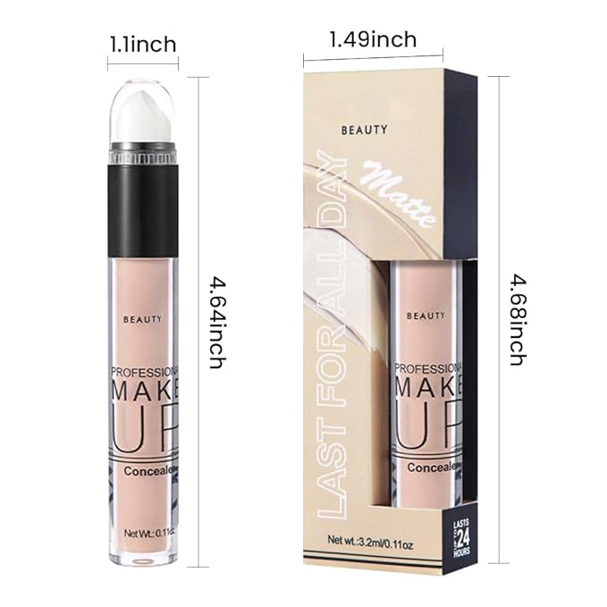 1 Pack Liquid Foundation Cream for Face Makeup,Durable Full Coverage Matte Concealer Make Up,Oil Control & Waterproof Base Primer -0.35 Fl.Oz (03#)-VeraVaultWomen