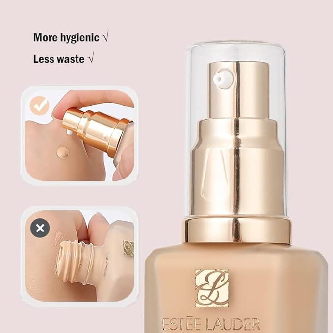 Chris.W 2Pack Foundation Pump for Estee Lauder Double Wear Foundation(Gold)-VeraVaultWomen