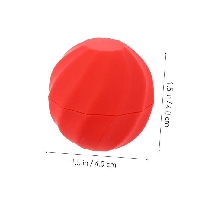 10pcs Box Spherical Lipstick Case Bulk Lip Balm Lipgloss Lip Gloss Round Ball Containers Lip Balm Containers Lip Balm Sphere Container Empty Lip Balm Sphere Lip Balm Bottles Red-VeraVaultWomen