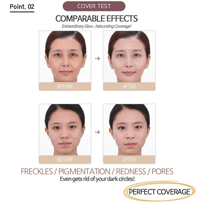 MIBA Ionized Calcium Foundation Double Cushion RX Refill 25 g / 0.88 oz (No 21) Big Cushion SEASON 2-VeraVaultWomen