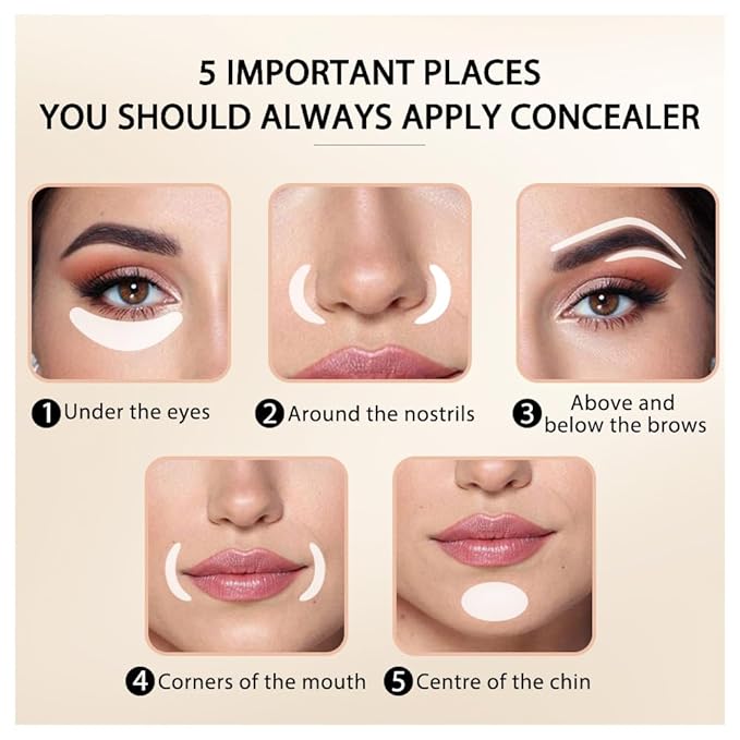 1 Pack Matte Oil Free Concealer Foundation Cream,Professional Make-up Base Facial Matte Full Coverage Liquid Tattoo Concealer Hide Foundation Primer Makeup.Long-Lasting-1 Fl.Oz (06 TAN)-VeraVaultWomen