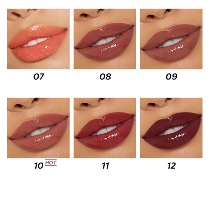 MAEPEOR Hydrating Lip Plumper 12 Colors Moisturizing Shiny Juicy Lip Balm Long Lasting Nourishing Lip Pluming Balm(Color 09)-VeraVaultWomen