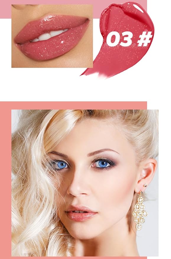 MAEPEOR Hydrating Lip Plumper 12 Colors Moisturizing Shiny Juicy Lip Balm Long Lasting Nourishing Lip Pluming Balm(Color 03)-VeraVaultWomen