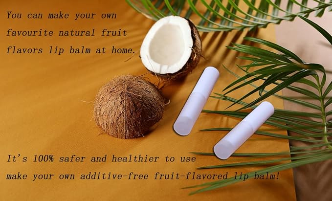 0.14oz Empty Flavored Lip Balm Container Tubes Plastic Homemade Moisturizing Lip Stick with Caps Bulk Fit for Women Adult DIY Making Supplies, 25 Count (White)-VeraVaultWomen