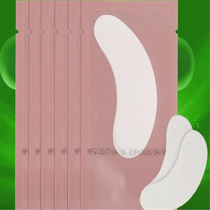 100 Pairs Set,Eye Gel Patches,Under Eye Pads Lint Free Lash Extension Eye Gel Patches for Eyelash Extension (pink)-VeraVaultWomen