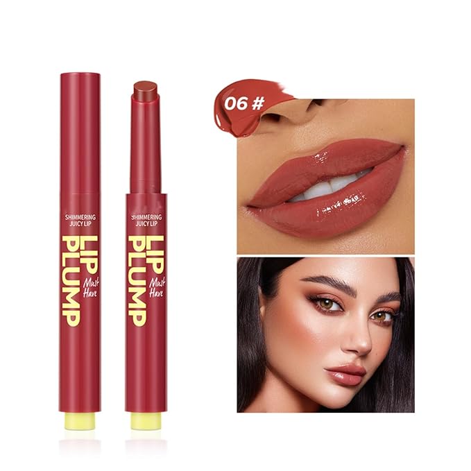 MAEPEOR Hydrating Lip Plumper 12 Colors Moisturizing Shiny Juicy Lip Balm Long Lasting Nourishing Lip Pluming Balm(Color 06)-VeraVaultWomen