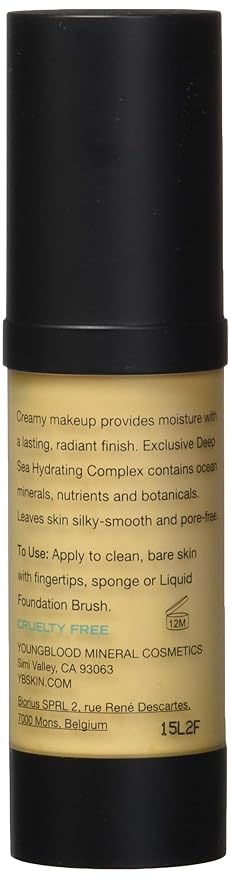 Youngblood Liquid Mineral Foundation, Sand, 17 Shades, Vegan, Cruelty-Free, Gluten-Free-VeraVaultWomen