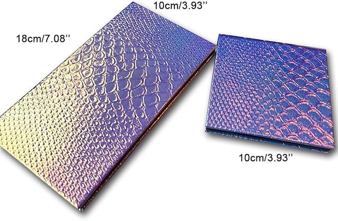 Magik Empty Mermaid Magnetic Makeup Eyeshadow Palette DIY Cosmetic Case with Free Pans (Large with 18 Pans)-VeraVaultWomen