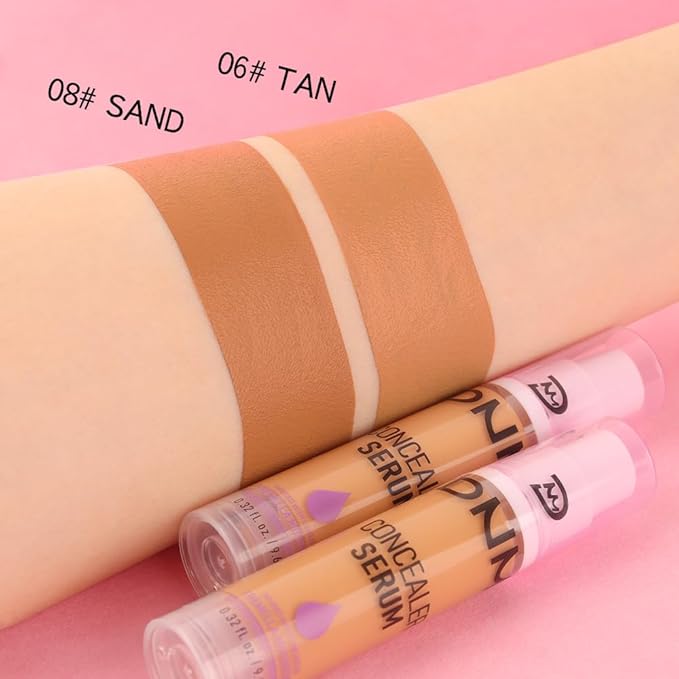 1 Pack Matte Oil Free Concealer Foundation Cream,Professional Make-up Base Facial Matte Full Coverage Liquid Tattoo Concealer Hide Foundation Primer Makeup.Long-Lasting-1 Fl.Oz (06 TAN)-VeraVaultWomen