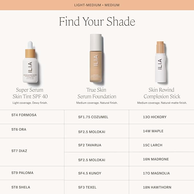 ILIA - Skin Rewind Complexion Stick - Foundation + Concealer + Skincare | Non-Toxic, Vegan, Cruelty-Free, Clean Makeup (18N - Hawthorn, 0.35 oz | 10 g)-VeraVaultWomen
