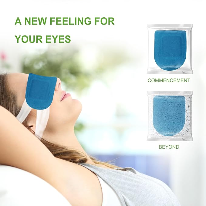 10PCS Steam Eye Mask, Relieve Eye Fatigue, Can be Used for Eye Relaxation, Jet Lag or Insomnia, Disposable Heated Steam Eye Mask, Rich in Nutrients Heated to Promote Absorption (Fragrance-Free)-VeraVaultWomen