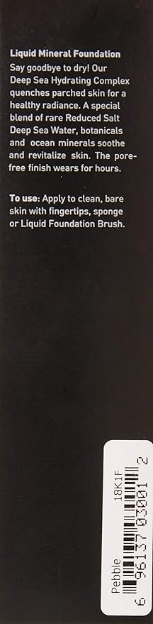 Youngblood Liquid Mineral Foundation, Pebble, 17 Shades, Vegan, Cruelty Free, Gluten-Free-VeraVaultWomen