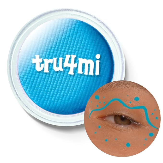 '-Water Activated Eyeliner -Wet Liner Makeup - Smudge Proof Face/Body Paint - Skin Safe & Child Friendly - 10g/container (TruOcean)