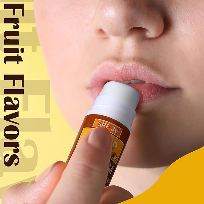 10 Pcs Mini Sunscreen Lip Balms Bulk SPF 30 Lip Balm Sticks Favors with Sunscreen SPF Employee Staff Appreciation Gifts Bulk Team Coworkers Christmas Party Gifts for Travel Beach-VeraVaultWomen