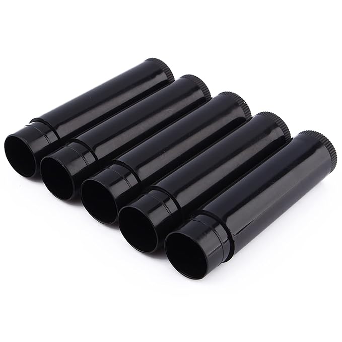 100Pc Empty Lip Balm Tubes with Cap, Small Lightweight, Use for Lip Gloss or Lip Balm Safe Plastic Material 5ml Volume Lipstick Tubes Plastic Lip Balm Containers Tubes-VeraVaultWomen