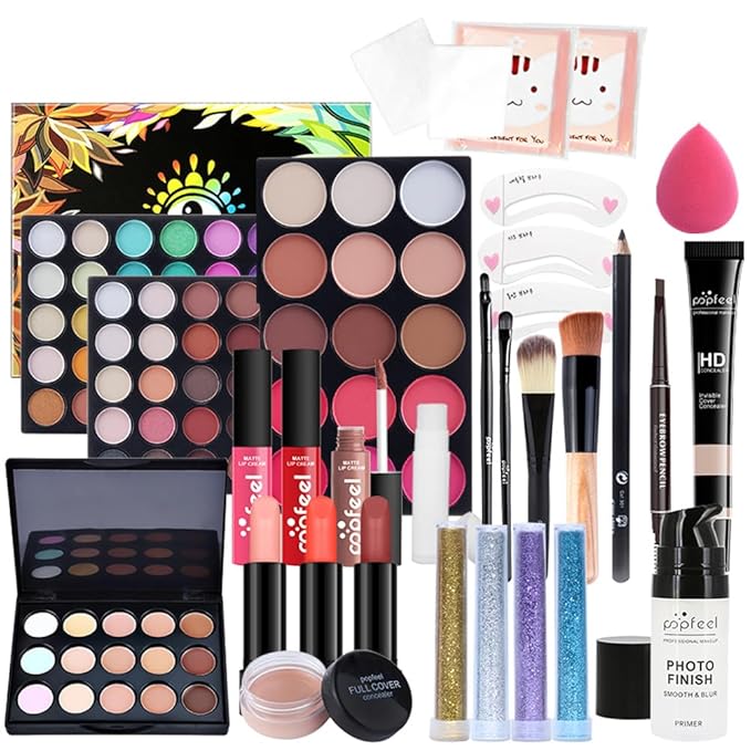 Makeup Kit All In One Makeup Kit,Multipurpose Makeup Set Full Makeup Essential Starter Kit for Beginners Pros Makeup Gift Set for girl or Women-VeraVaultWomen