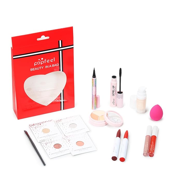 Makeup Kit for Teenager Girls, Full Cosmetics Makeup Kit for Girls 10-12 with Eyeshadow, Lipstick, Concealer, Lipgloss, Mascara, Makeup Brush etc, Cosmetics Gift Sets for Women, Teenage-VeraVaultWomen