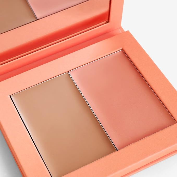 Makeup Cream Blush + Bronzer Refillable Palette - 8g - 0.282 Oz. - Long Lasting, Easy to Use, for a Radiant, Natural, Luminous Skin-VeraVaultWomen