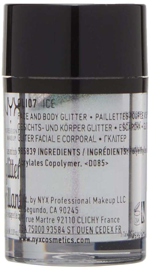 NYX PROFESSIONAL MAKEUP Face & Body Glitter, Ice