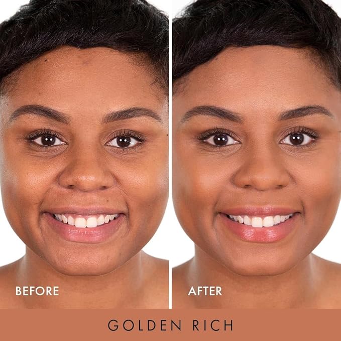 Wander Beauty Wanderlust Powder Foundation - Golden Rich - Blurs & Evens Skin Tone - Perfects & Hydrates With Hyaluronic Acid, Aloe, Honeysuckle, & Vitamin E - Lightweight, Buildable Coverage -0.31 oz-VeraVaultWomen