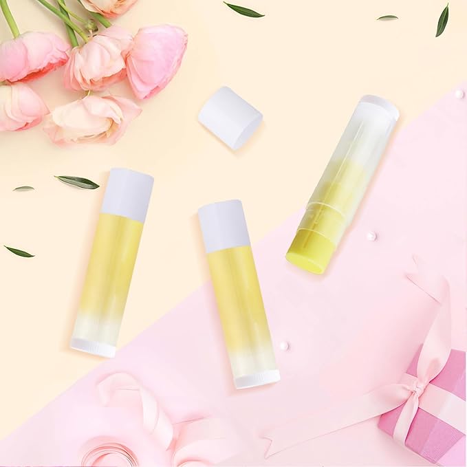 100 Pcs 5.5ml Bulk Empty Lip Balm Tubes Refillable Plastic Lip Gloss Container Travel Lipstick Tubes Chapstick Tubes Holder For DIY Homemade Lip Balm (clear)-VeraVaultWomen